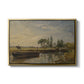 Barge below Flatford Lock, c. 1810 - Floater Framed Canvas Print