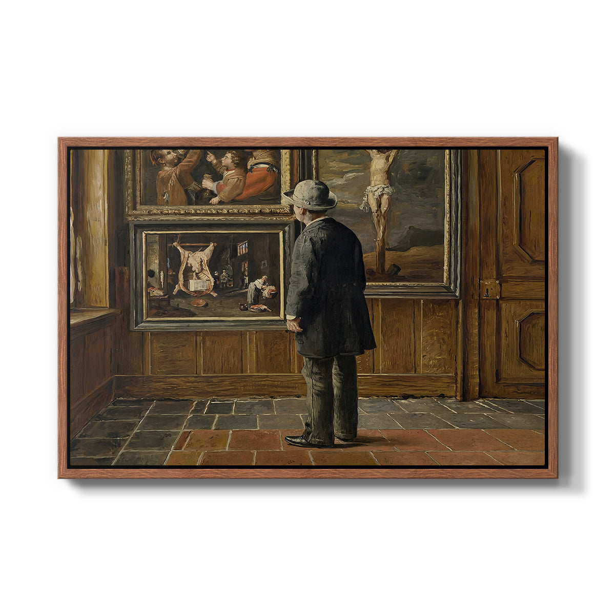 The Picture Lover, 1884 - Floater Framed Canvas Print