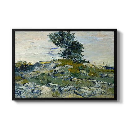 The Rocks, 1888 - Floater Framed Canvas Print