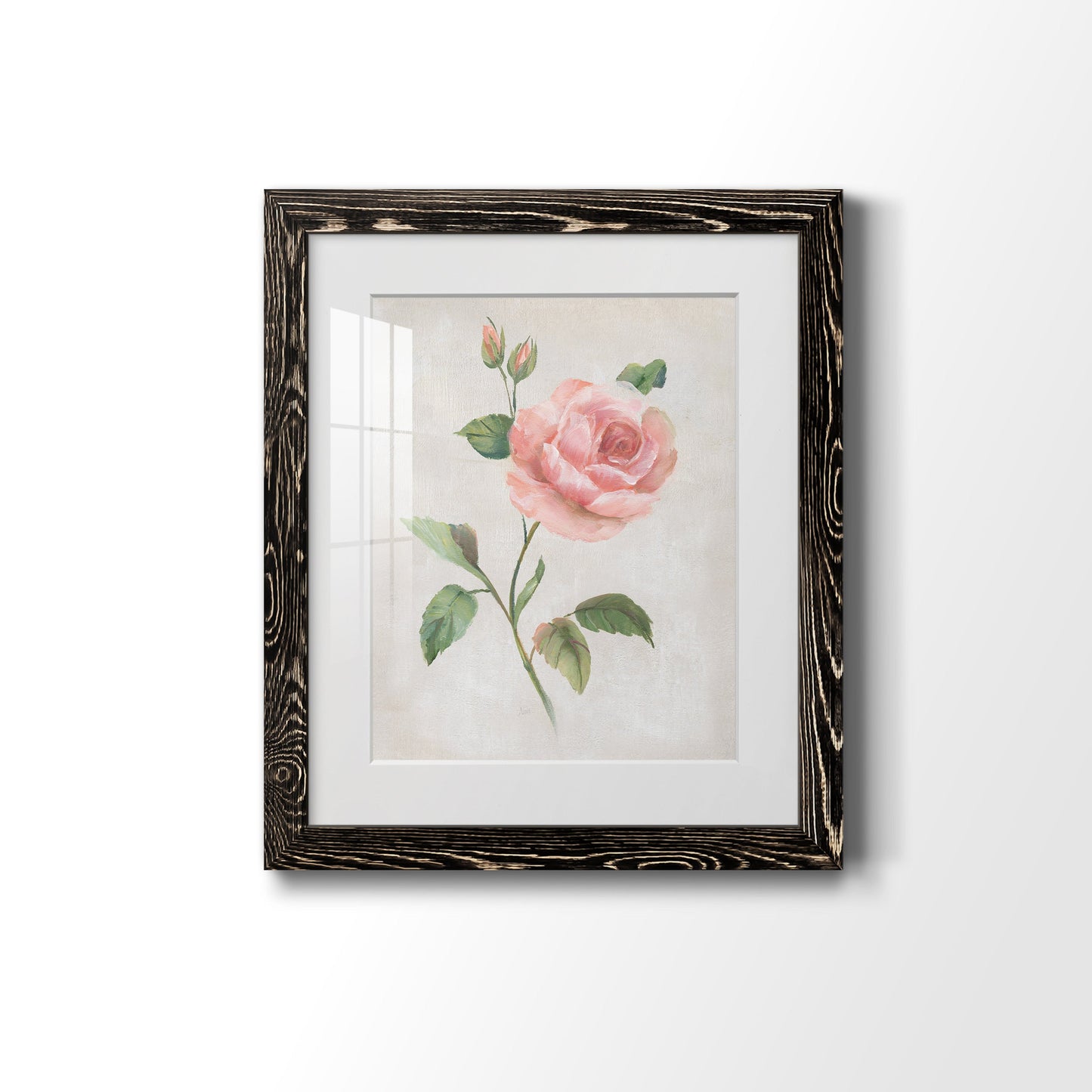 Grandiflora I - Premium Framed Print - Distressed Barnwood Frame - Ready to Hang