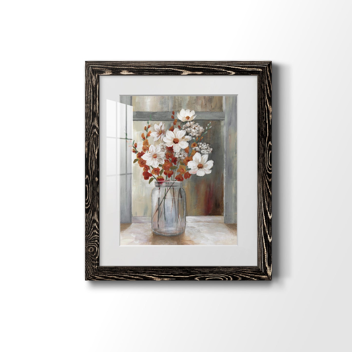 Autumn Spray - Barnwood Framed Art Print