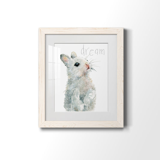 Forest Fur Baby Bunny - Premium Framed Print - Distressed Barnwood Frame - Ready to Hang