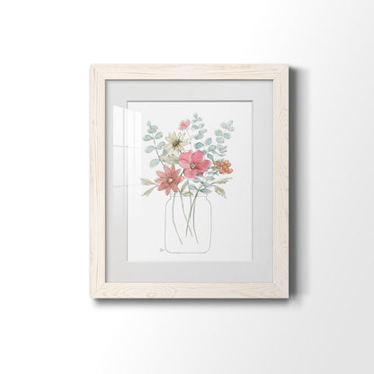 Whimsical Wildflowers II - Premium Framed Print - Distressed Barnwood Frame - Ready to Hang