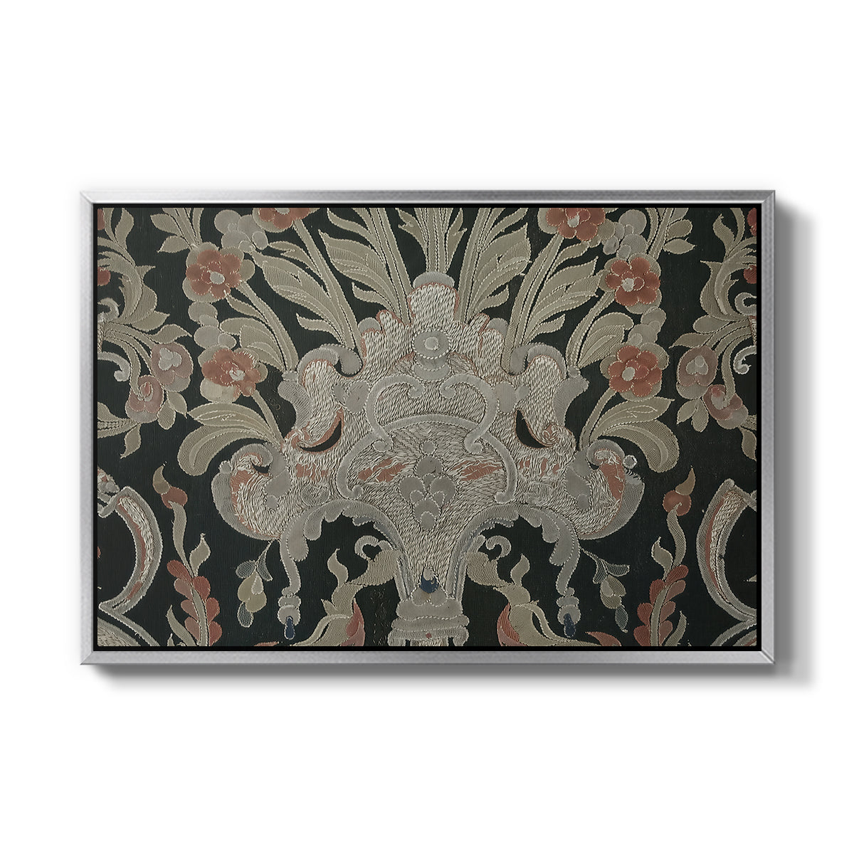Hanging (Printed Textile), c. 18th Century - Floater Framed Canvas Print