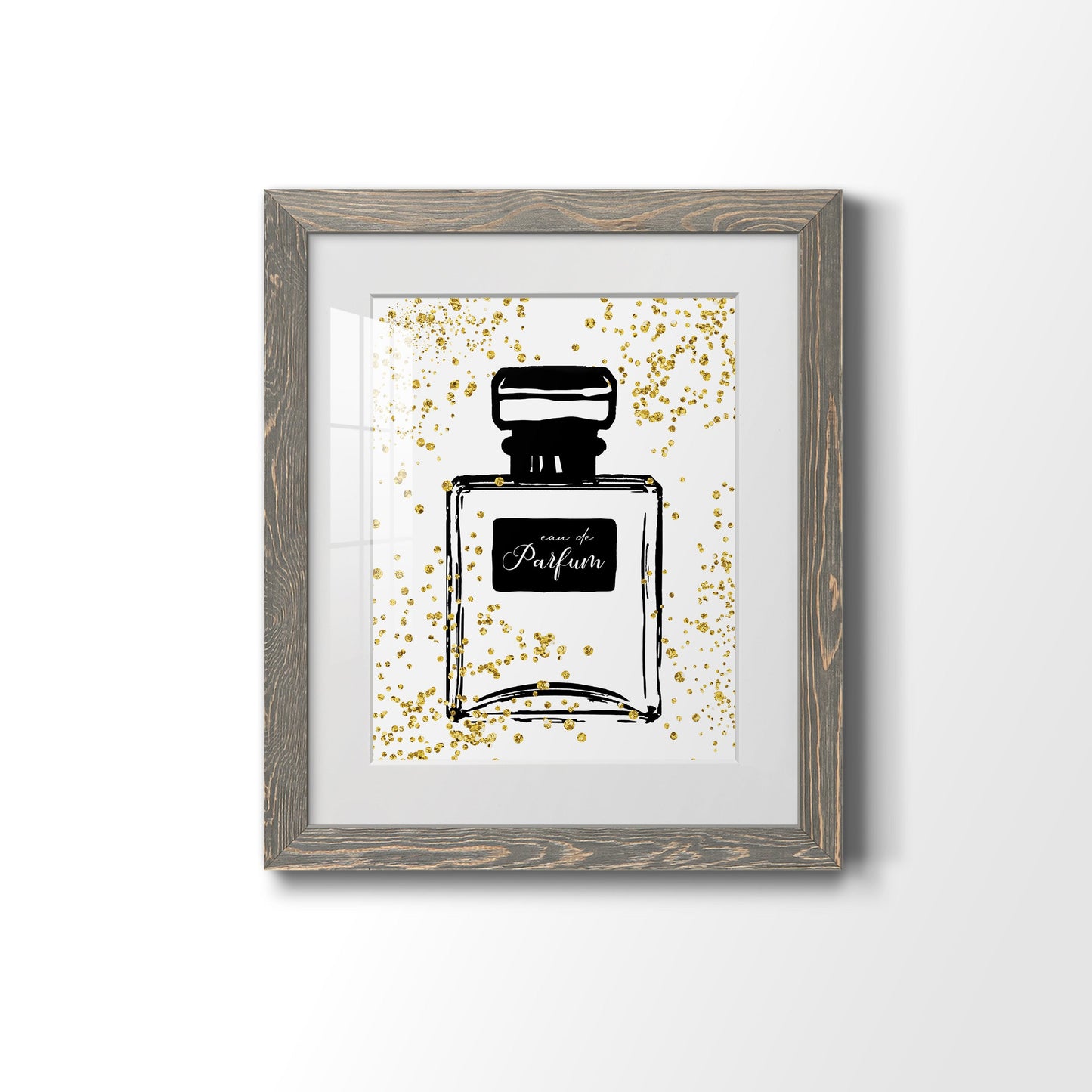 Glitter Perfume II - Premium Framed Print - Distressed Barnwood Frame - Ready to Hang