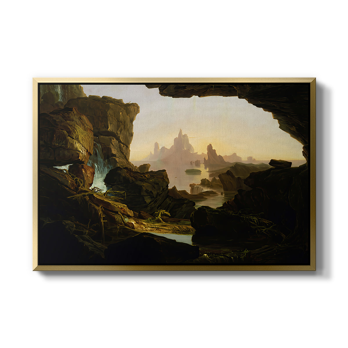 The Subsiding of the Waters of the Deluge, 1829 - Floater Framed Canvas Print