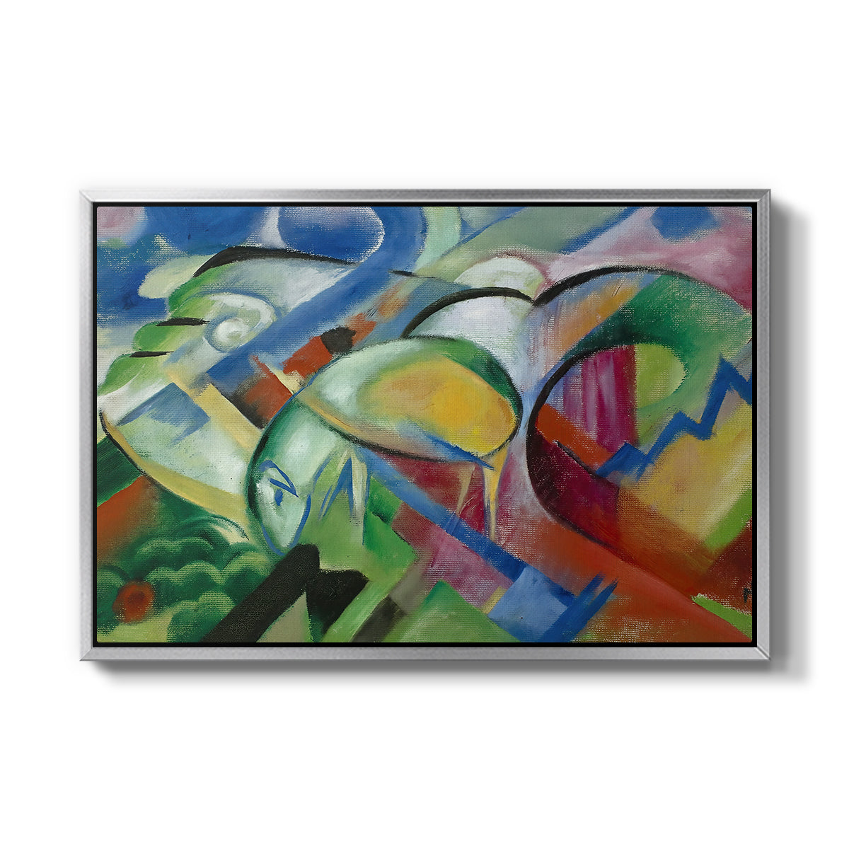 The Sheep, c. 1913-1914 - Floater Framed Canvas Print
