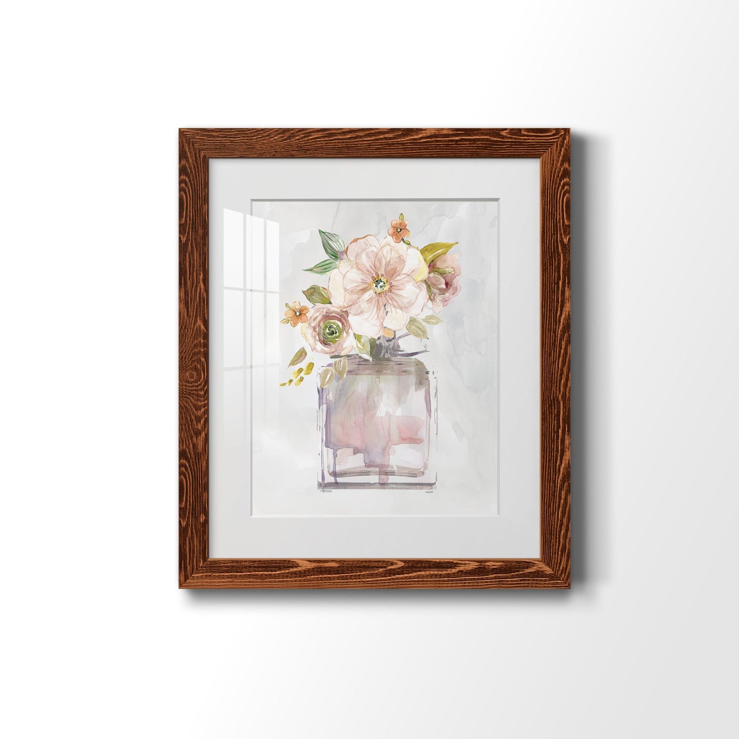 Mini Bouquet I - Barnwood Framed Art Print