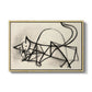 Study of a Cat (Étude de chat), 1946 - Floater Framed Canvas Print