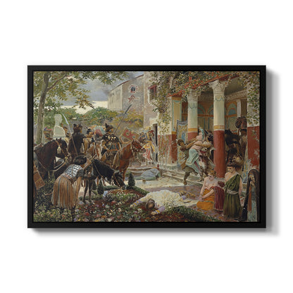 Onslaught of the Tartars, c. 1938 - Floater Framed Canvas Print