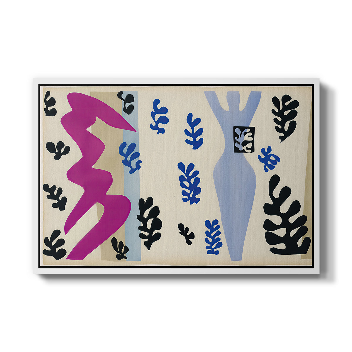 The Knife Thrower (Le lanceur de couteaux), from Jazz, 1947 - Floater Framed Canvas Print
