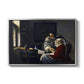 Girl Interrupted at Her Music, c. 1658-1659 - Floater Framed Canvas Print