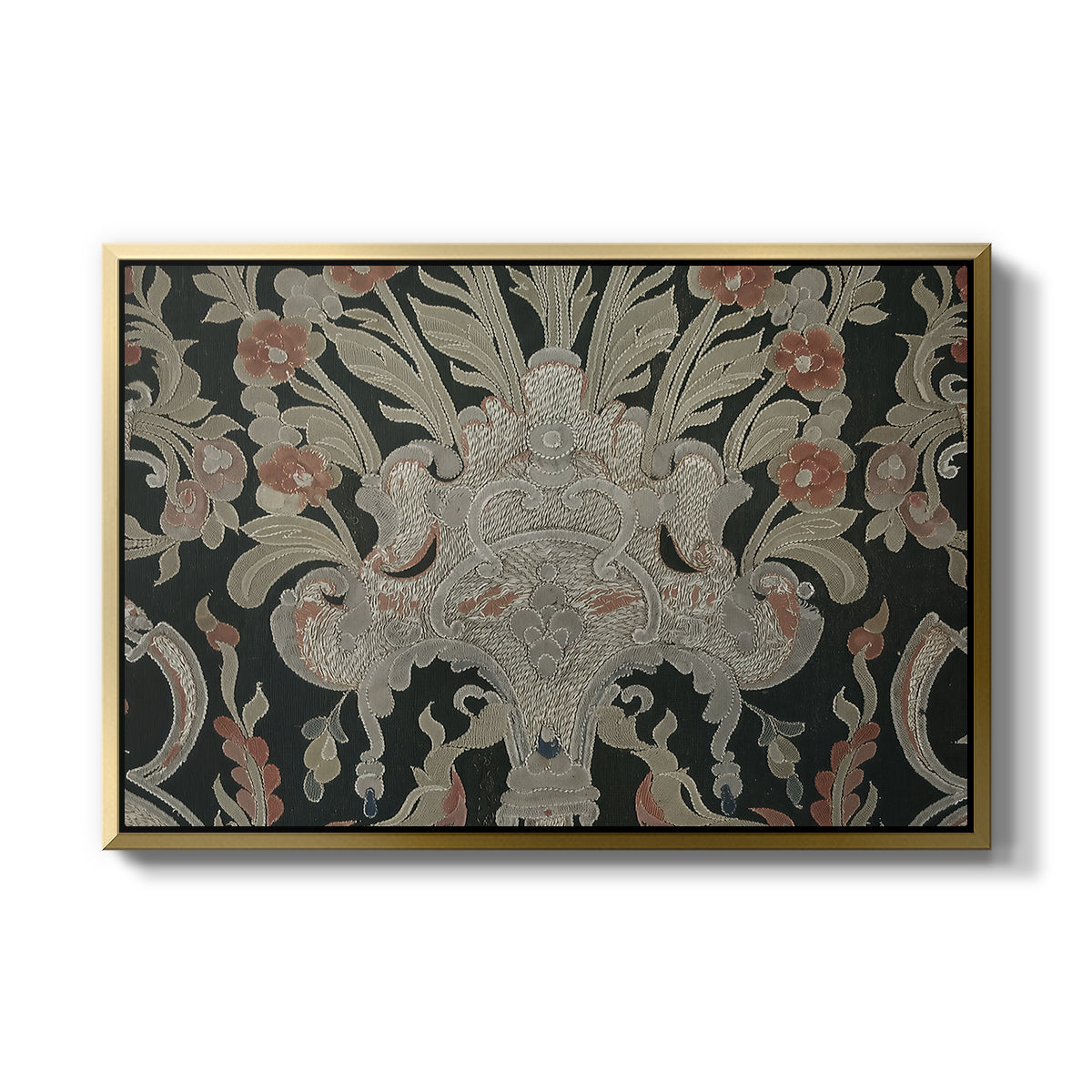 Hanging (Printed Textile), c. 18th Century - Floater Framed Canvas Print