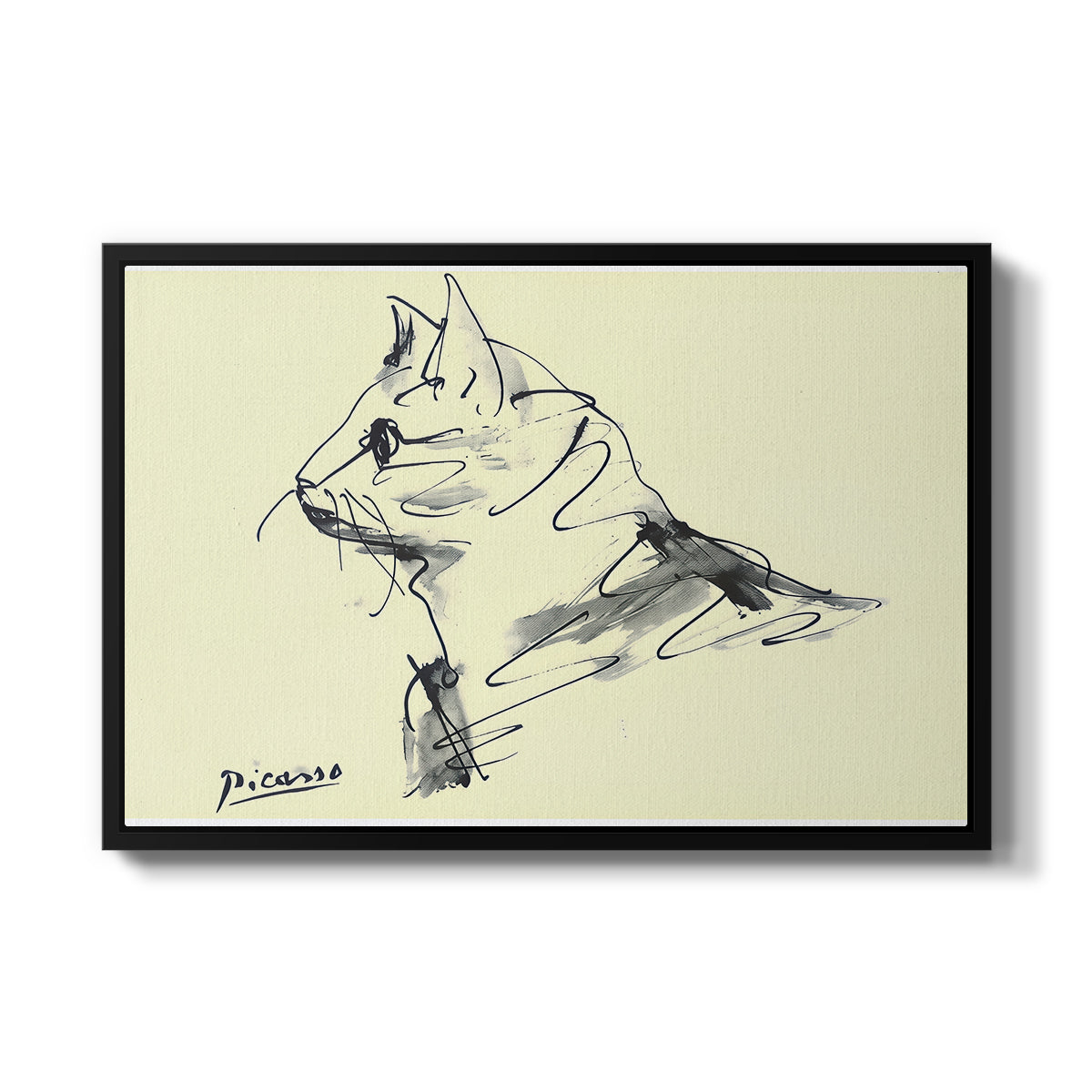 Cat (Le chat), c. 1961 - Floater Framed Canvas Print