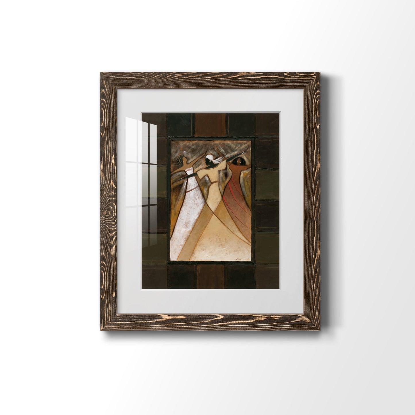 Divine Grace I - Barnwood Framed Art Print