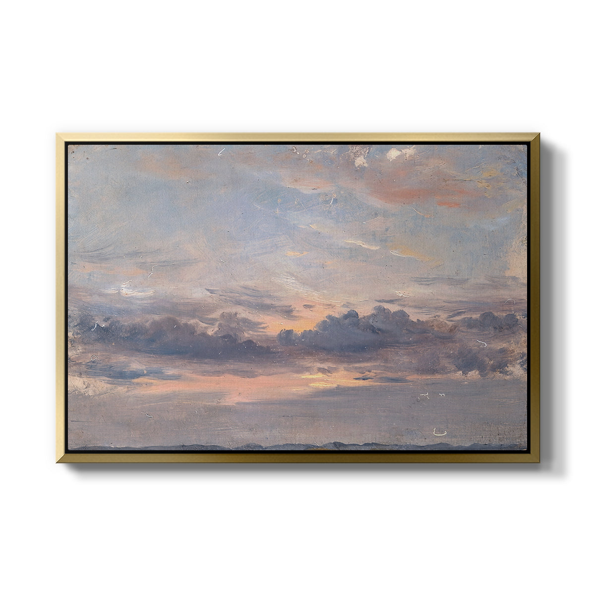 A Cloud Study, Sunset, c. 1821-1822 - Floater Framed Canvas Print