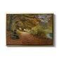 A Wooded Path in Autumn, 1902 - Floater Framed Canvas Print