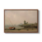 The Stranded Boat, 1863 - Floater Framed Canvas Print