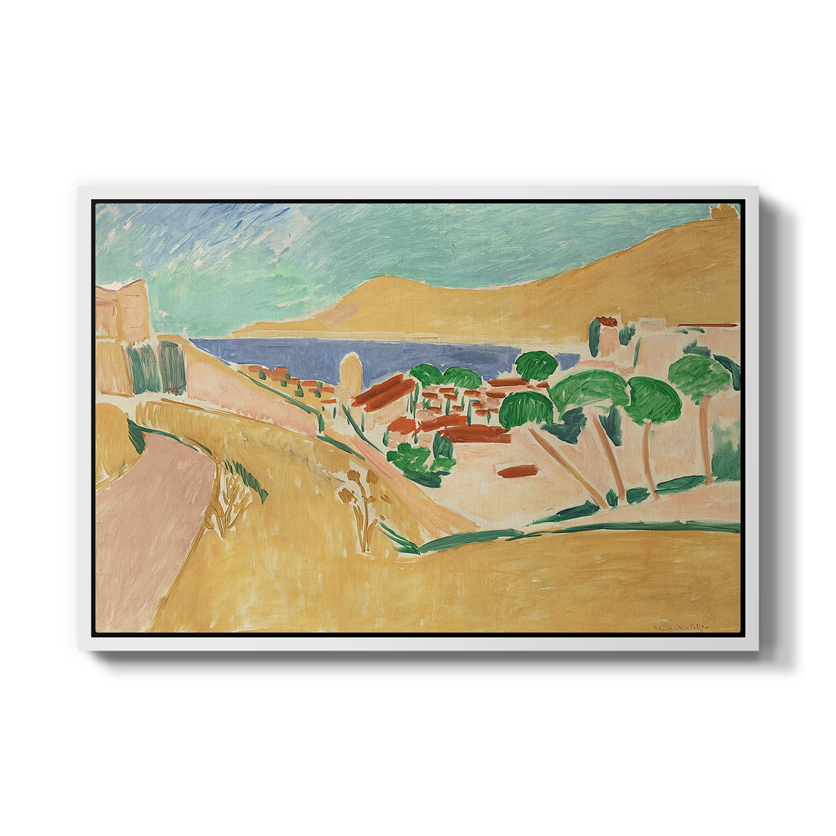 Collioure in August, c. 1911 - Floater Framed Canvas Print