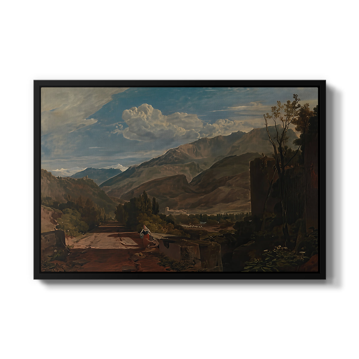 Bonneville, Savoy, 1803 - Floater Framed Canvas Print
