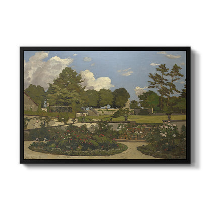 The Painter's Garden at Saint-Privé, 1886 - Floater Framed Canvas Print