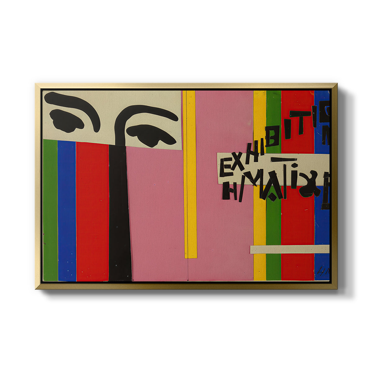 Design for Cover of Exhibition Catalogue, 1951 - Floater Framed Canvas Print