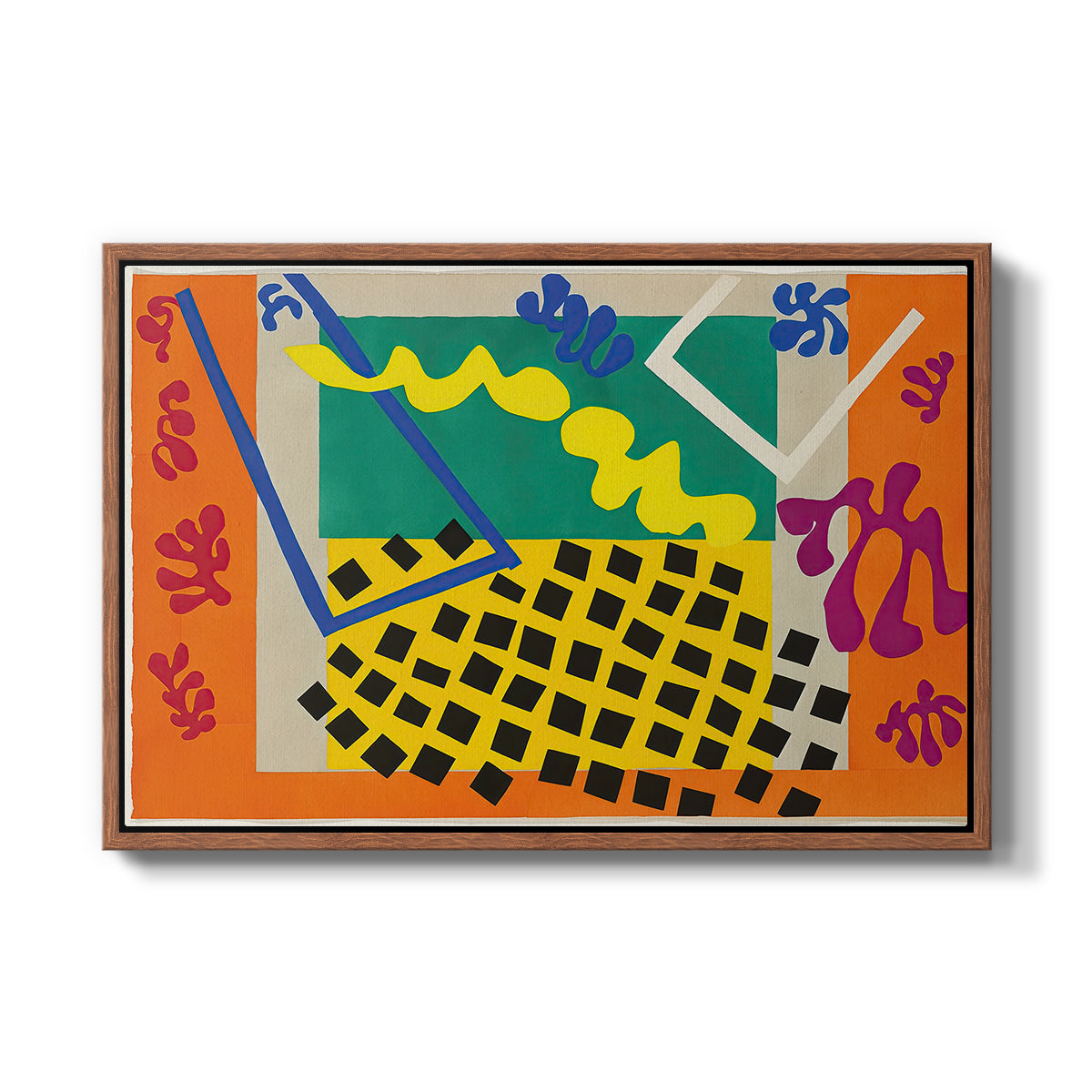 The Codomas (Les codomas), from Jazz, 1947 - Floater Framed Canvas Print