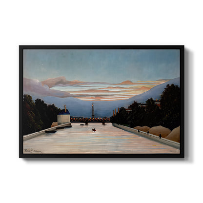 The Eiffel Tower, c. 1898 - Floater Framed Canvas Print