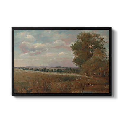 Landscape at Hampstead, with Harrow in the Distance, c. 1849-1855 - Floater Framed Canvas Print