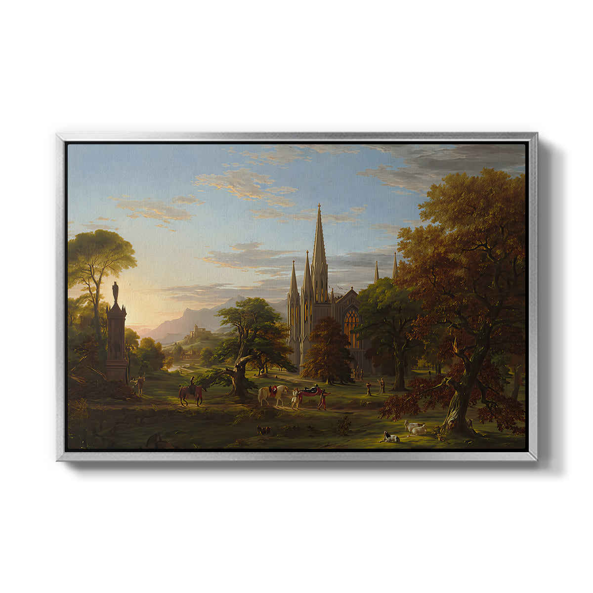 The Return, 1837 - Floater Framed Canvas Print