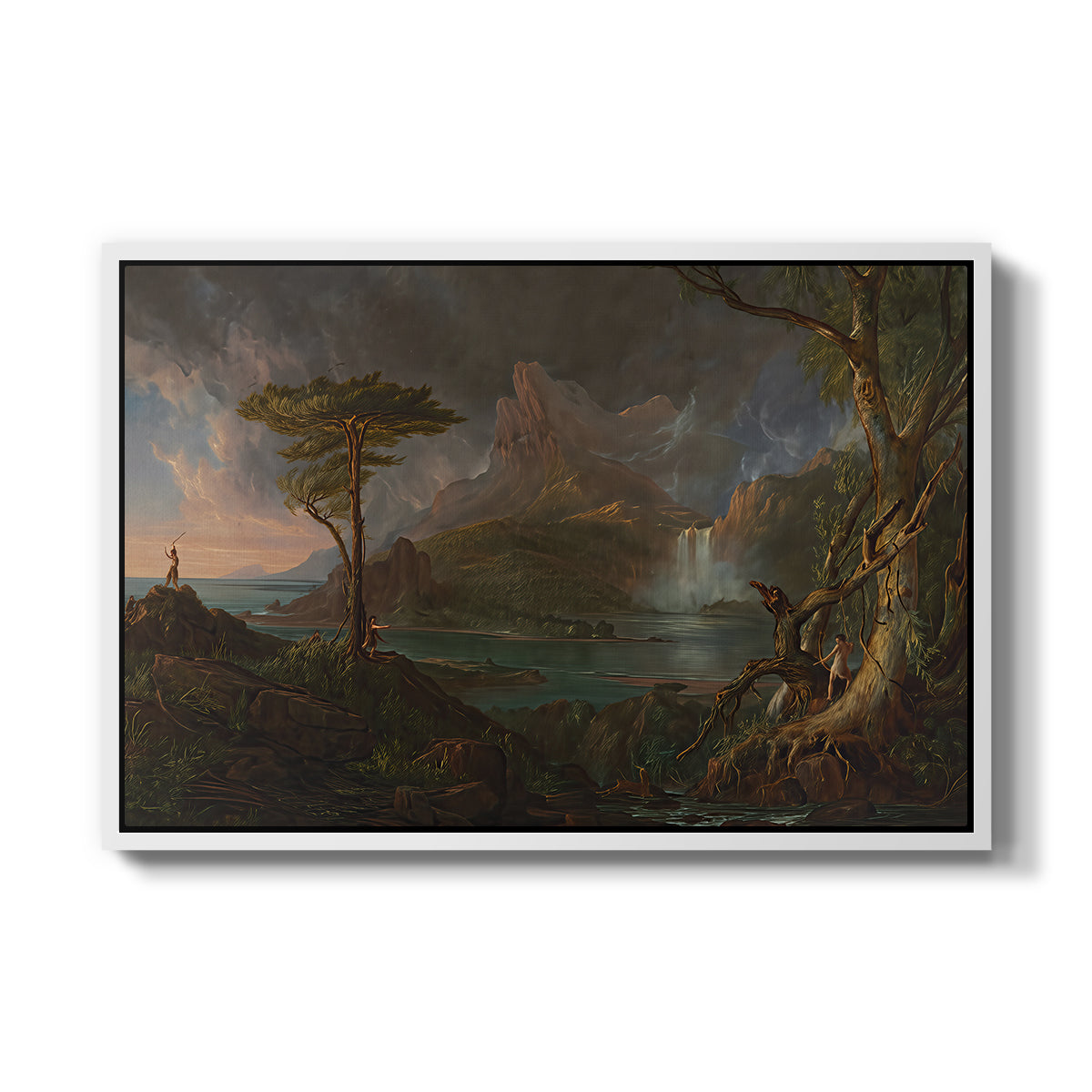 A Wild Scene, 1831-1832 - Floater Framed Canvas Print