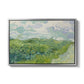 Green Wheat Field, Auvers, 1890 - Floater Framed Canvas Print