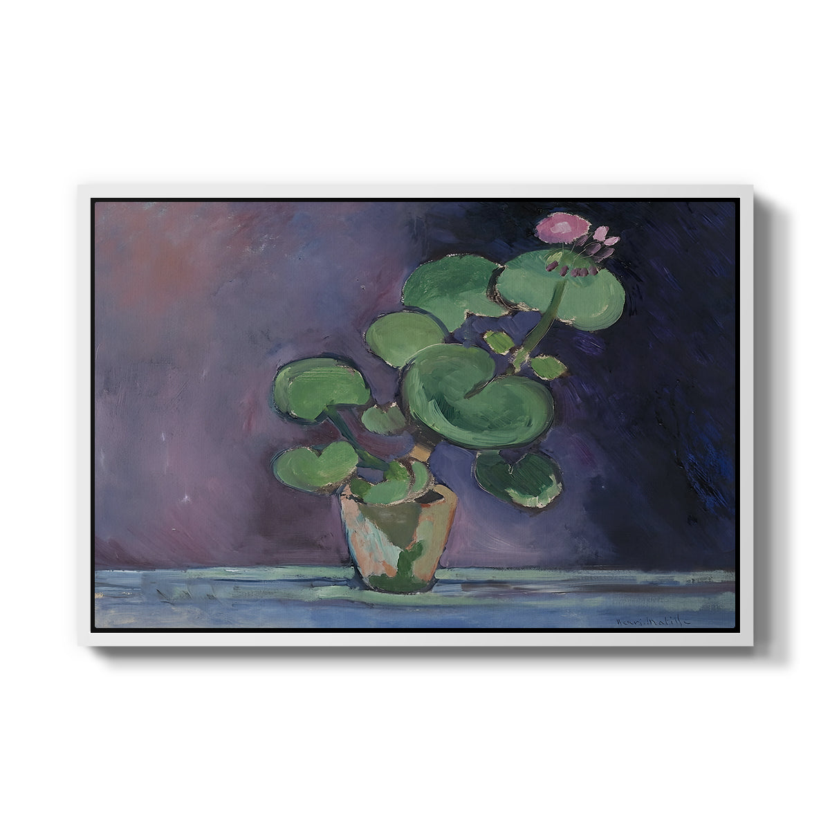 Geranium, 1909 - Floater Framed Canvas Print