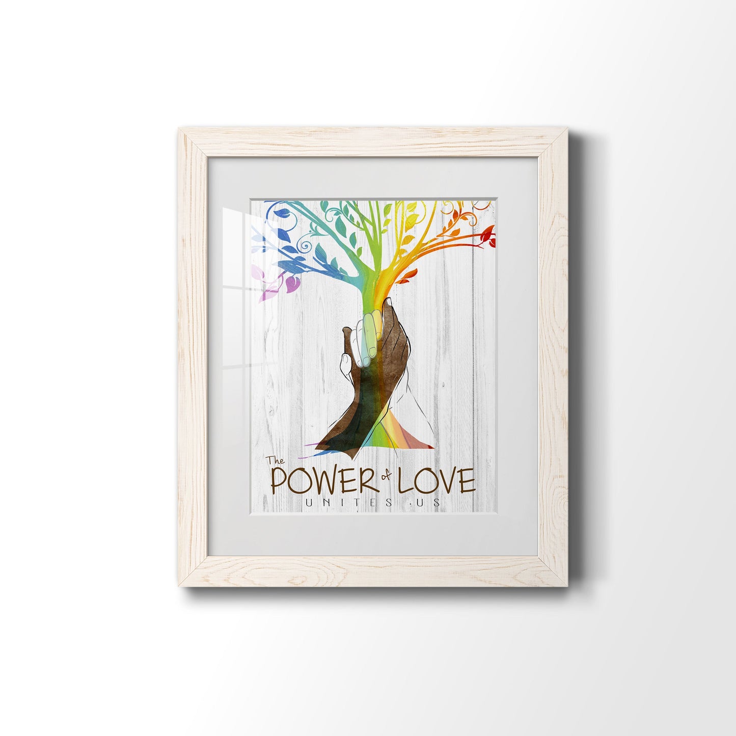 Power of Love - Premium Framed Print - Distressed Barnwood Frame - Ready to Hang