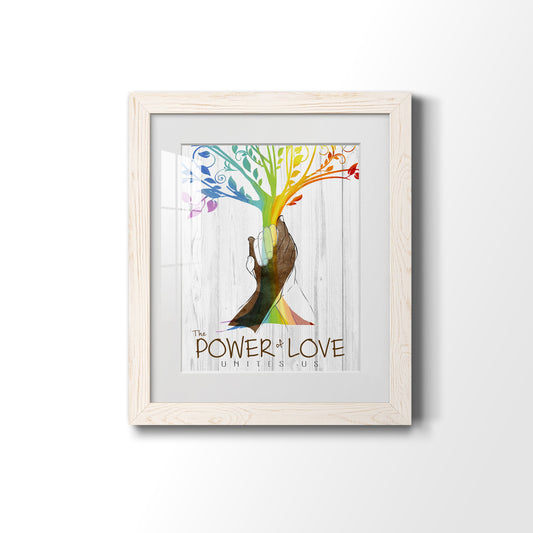 Power of Love - Premium Framed Print - Distressed Barnwood Frame - Ready to Hang