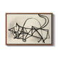Study of a Cat (Étude de chat), 1946 - Floater Framed Canvas Print