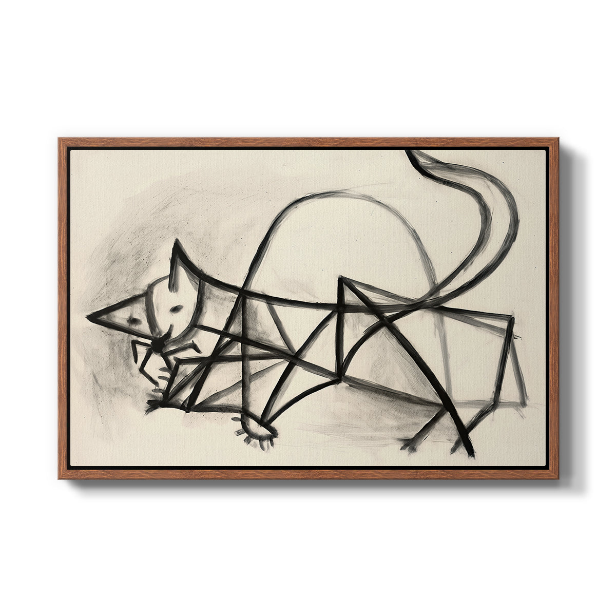 Study of a Cat (Étude de chat), 1946 - Floater Framed Canvas Print