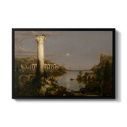 The Course of Empire: Desolation, 1836 - Floater Framed Canvas Print