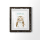 Dream Big Owl - Premium Framed Print - Distressed Barnwood Frame - Ready to Hang