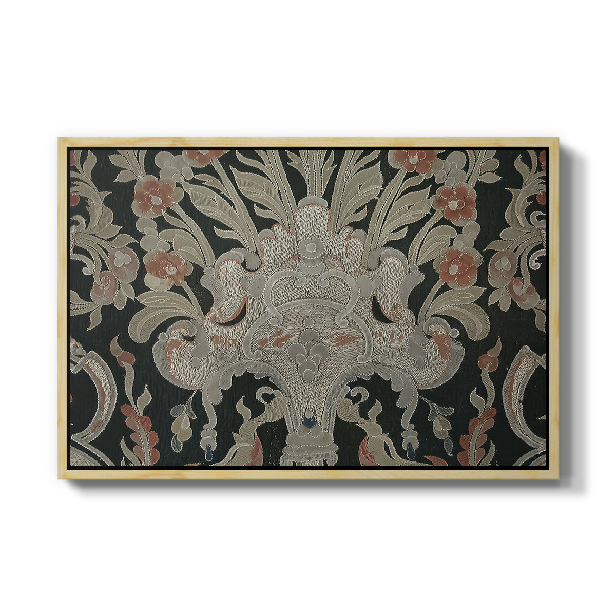 Hanging (Printed Textile), c. 18th Century - Floater Framed Canvas Print
