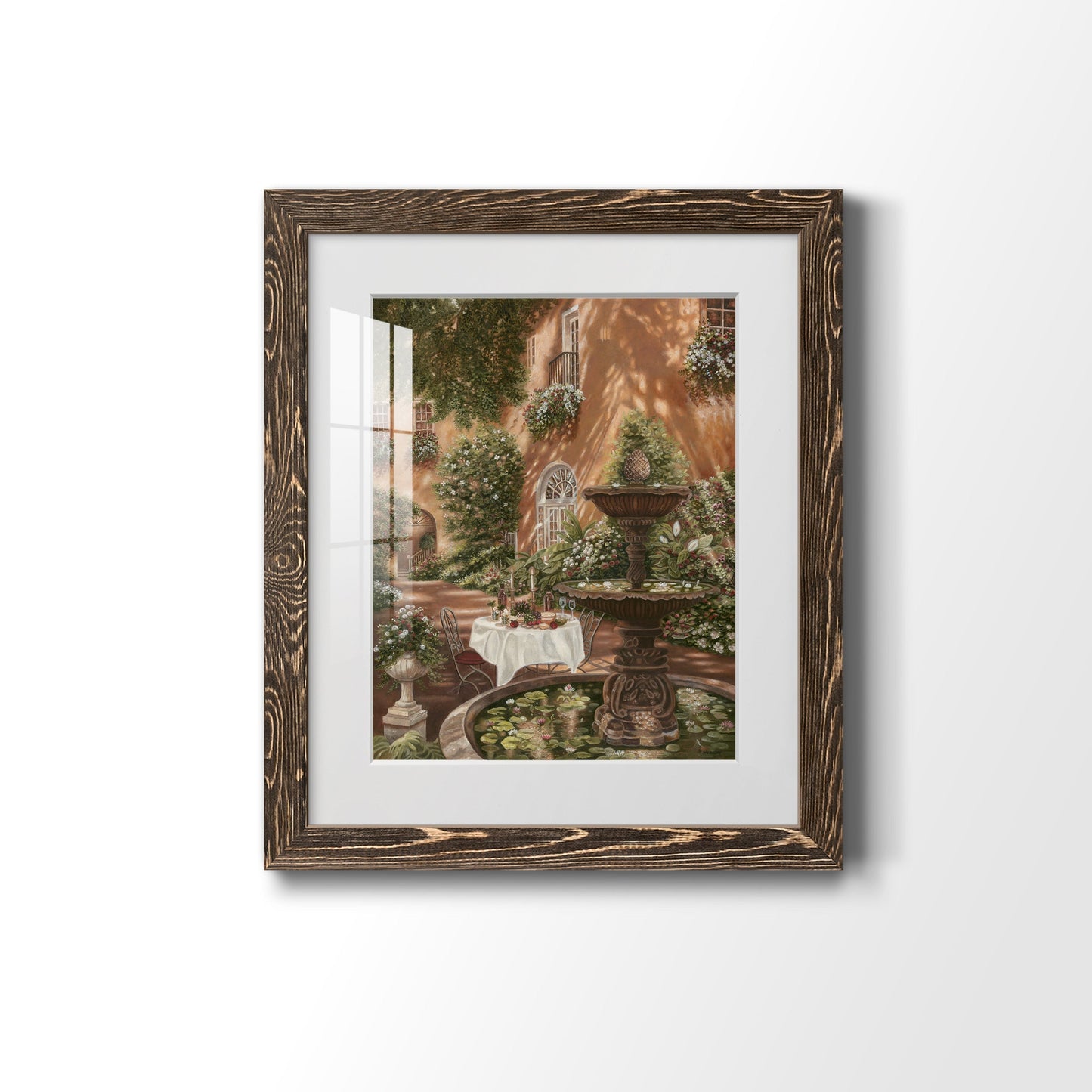 Evening Cocktails II - Barnwood Framed Art Print