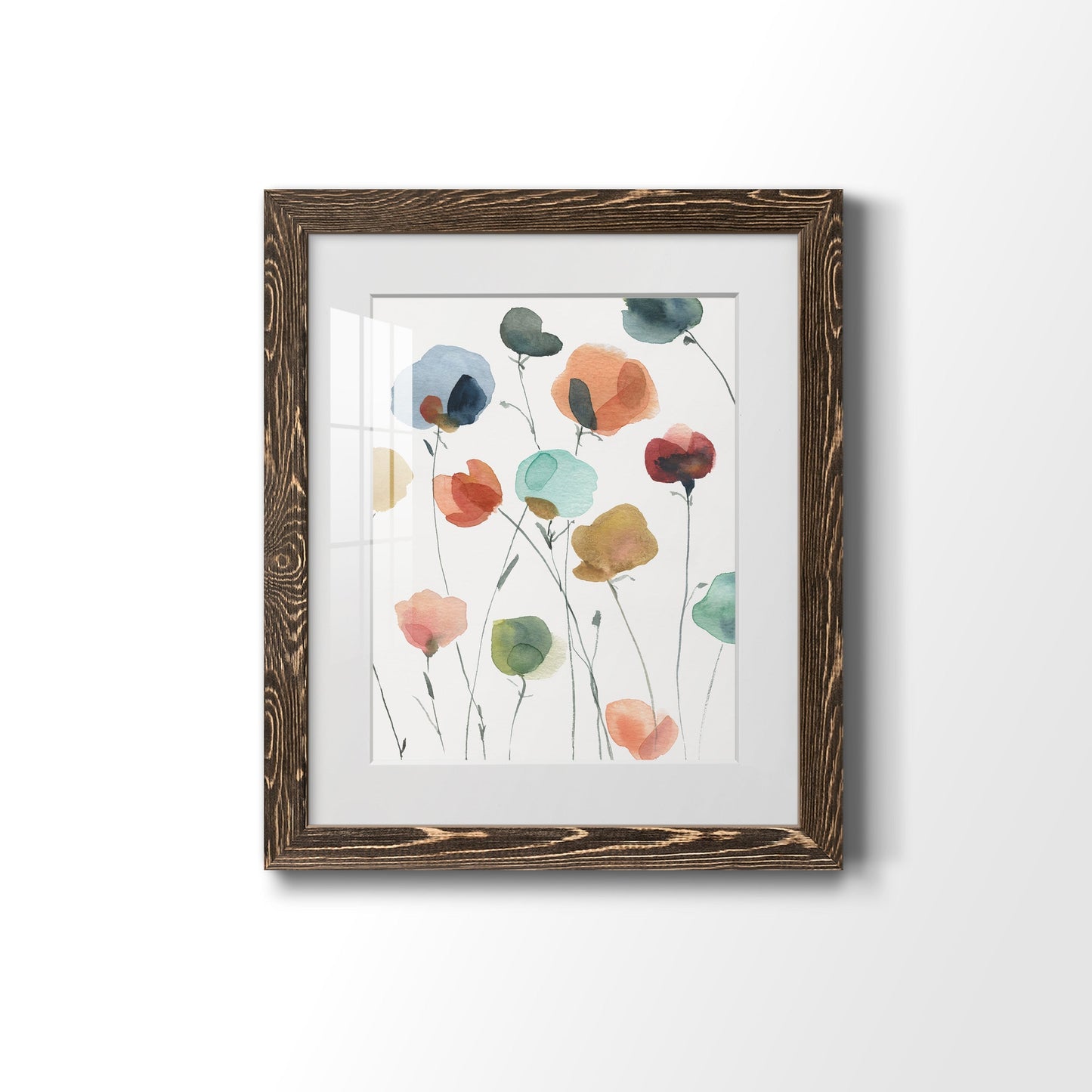 Lollipop Garden II - Barnwood Framed Art Print