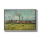 Factories at Clichy, 1887 - Floater Framed Canvas Print