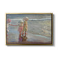 The Three Sisters on the Beach, 1908 - Floater Framed Canvas Print