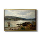 By the Water, 1876 - Floater Framed Canvas Print