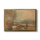Lulworth Castle, Dorset, c. 1820 - Floater Framed Canvas Print