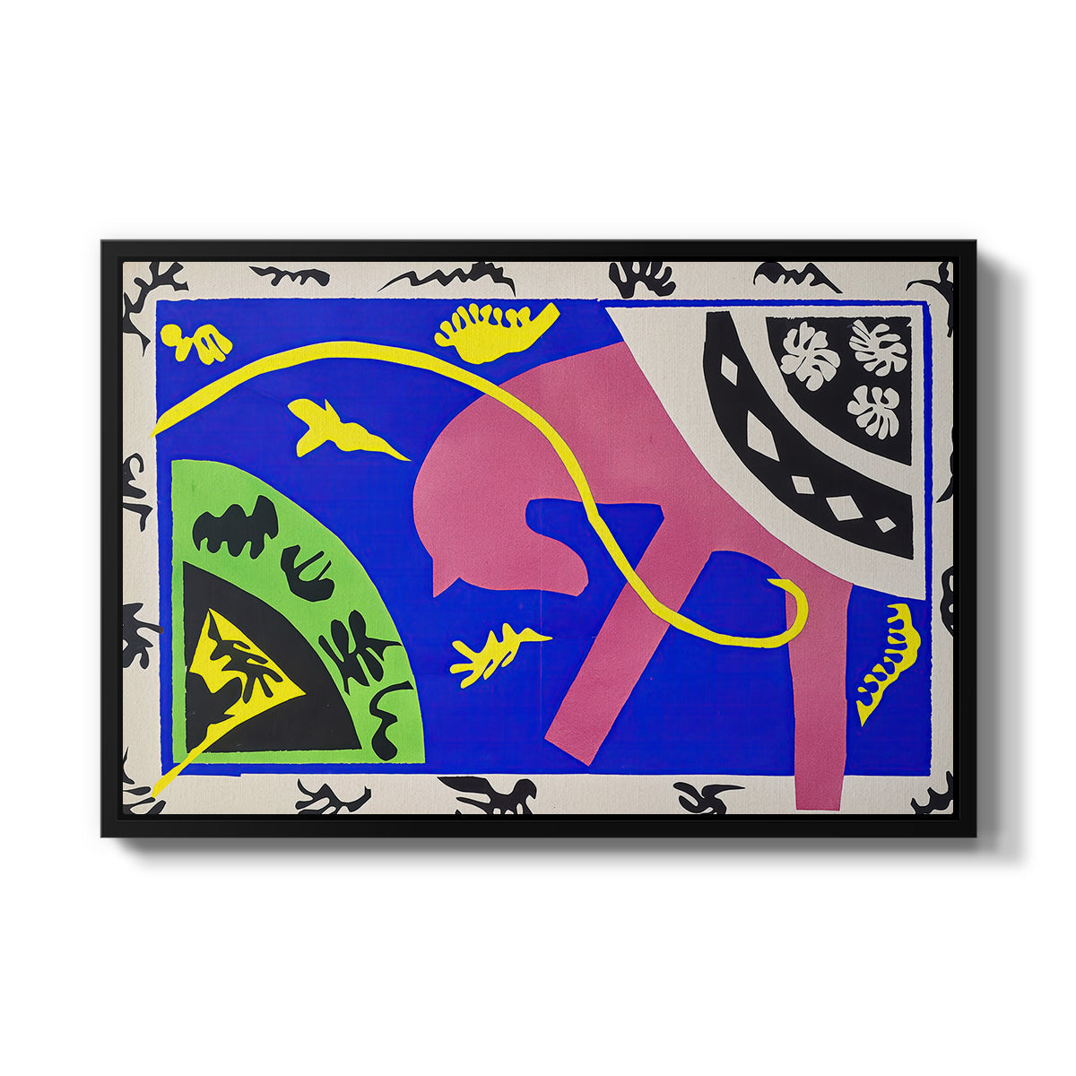 The Horse, the Rider and the Clown, from Jazz, 1947 - Floater Framed Canvas Print