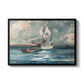 Sloop, Nassau, 1899 - Floater Framed Canvas Print