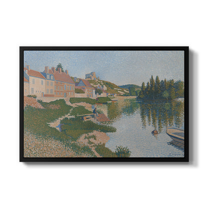 Les Andelys, Côte d'Aval, 1886 - Floater Framed Canvas Print