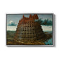 The Tower of Babel, c. 1568 - Floater Framed Canvas Print